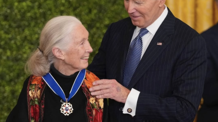 World Renowned Conservationist Dr. Jane Goodall Receives Presidential Medal of Freedom