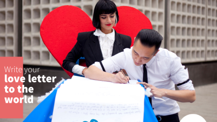 Écrivez une lettre d'amour au monde